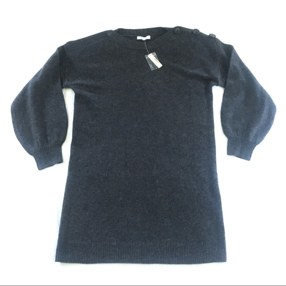 SOLD! 💚Madewell Button Shoulder Sweater Dress - Picture 4 of 8